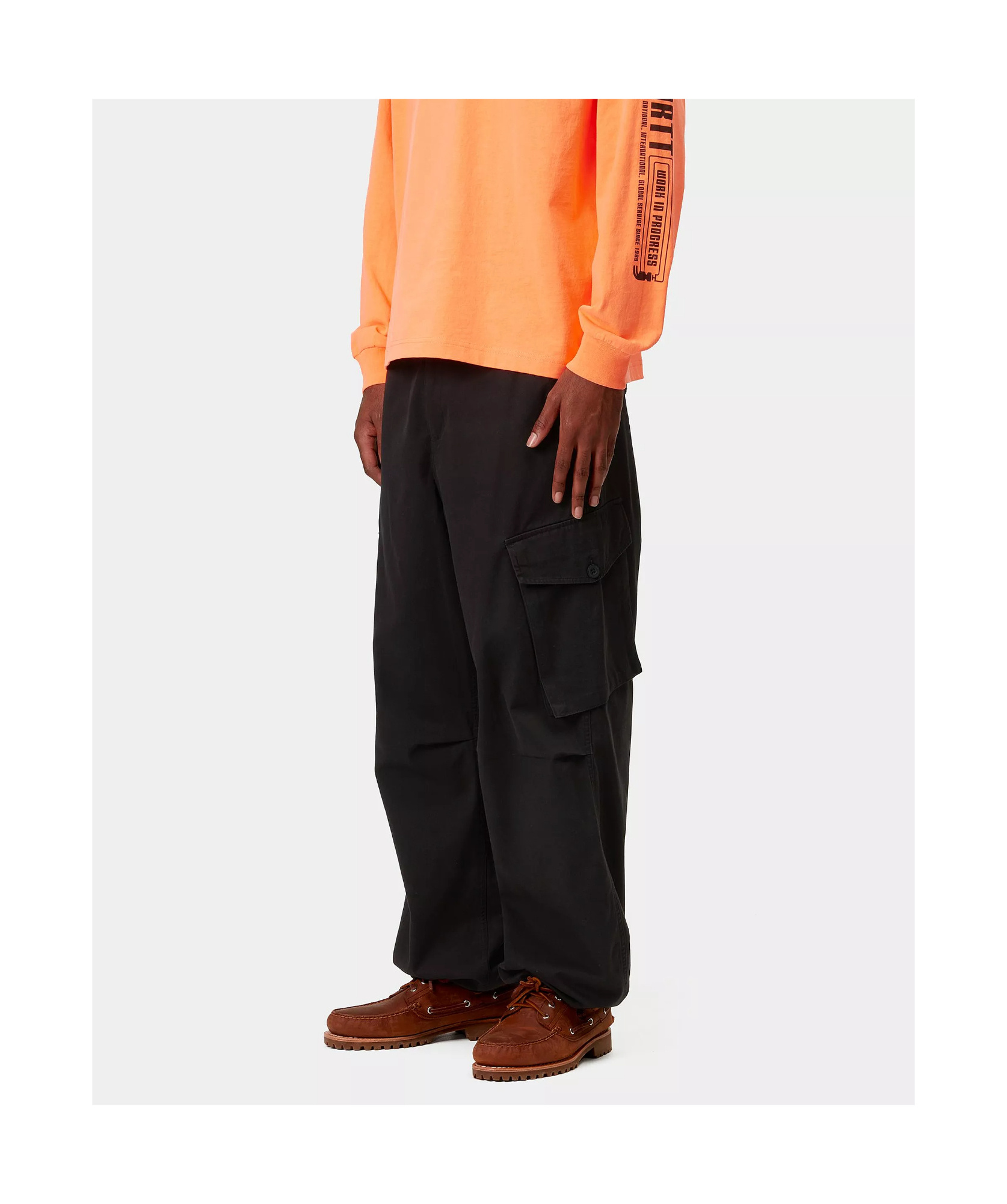 Carhartt Cargo Side-pocket Trousers In Blue