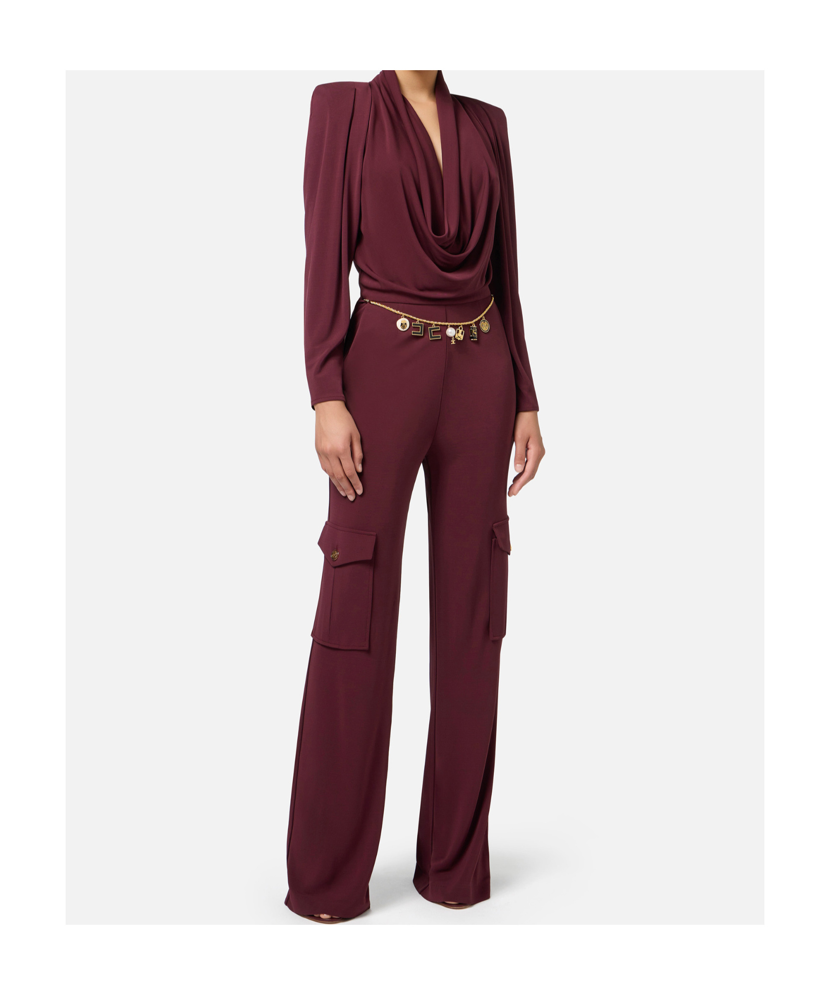 Elisabetta Franchi Pants Woman Color Red In Red