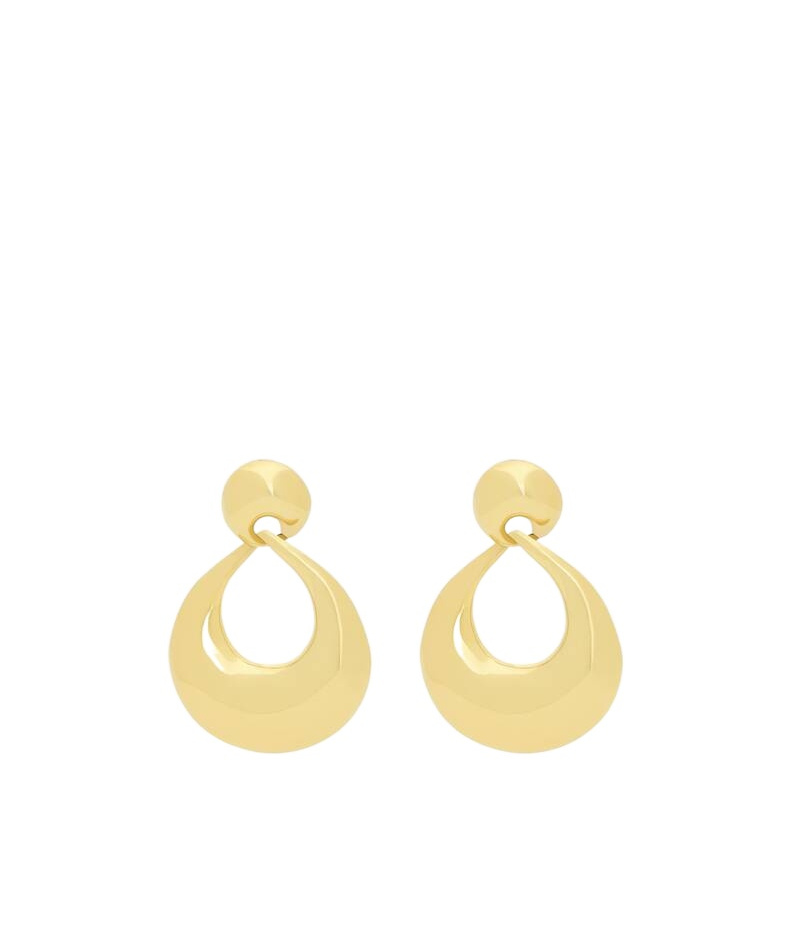 Saint Laurent Knocker Earrings In Yellow