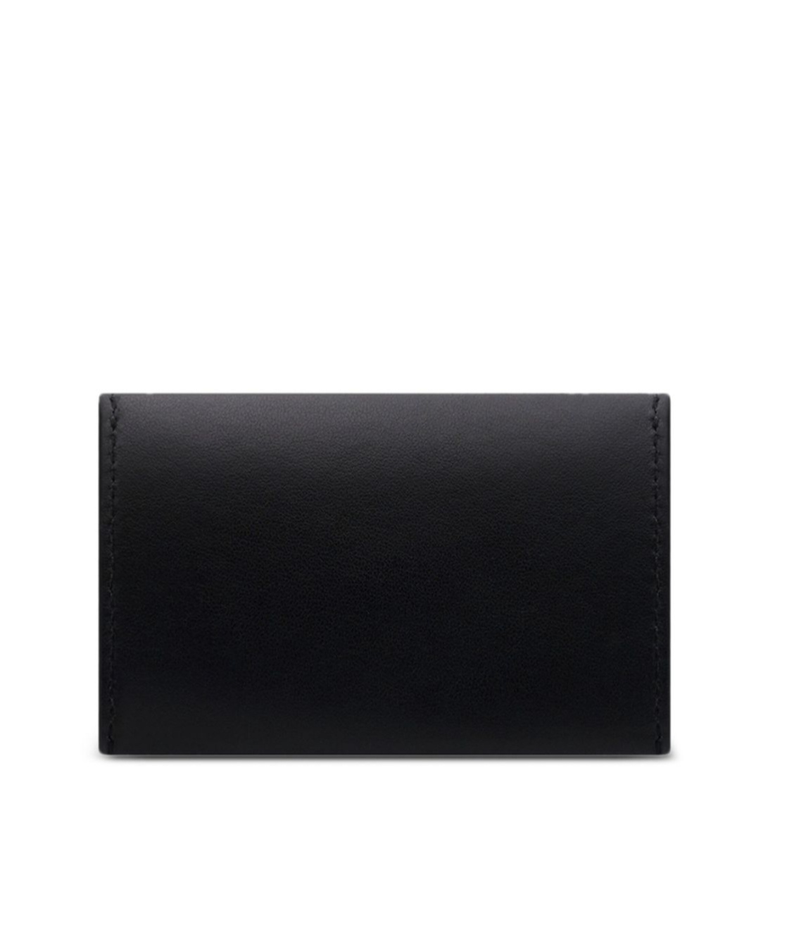 Courrèges Leather Card Holder In Black