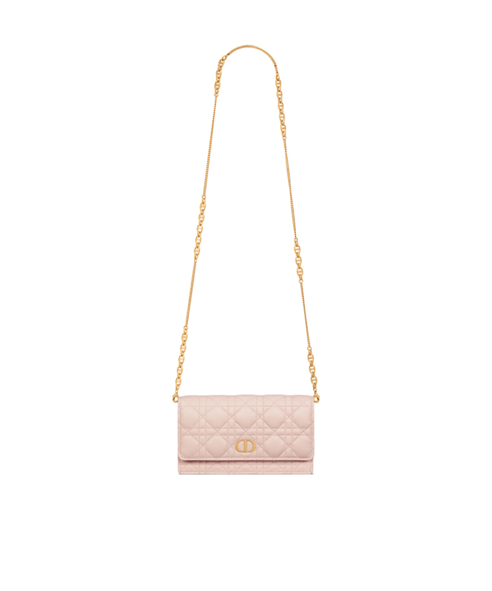 Dior Caro Quilted Leather Crossbody In Pink