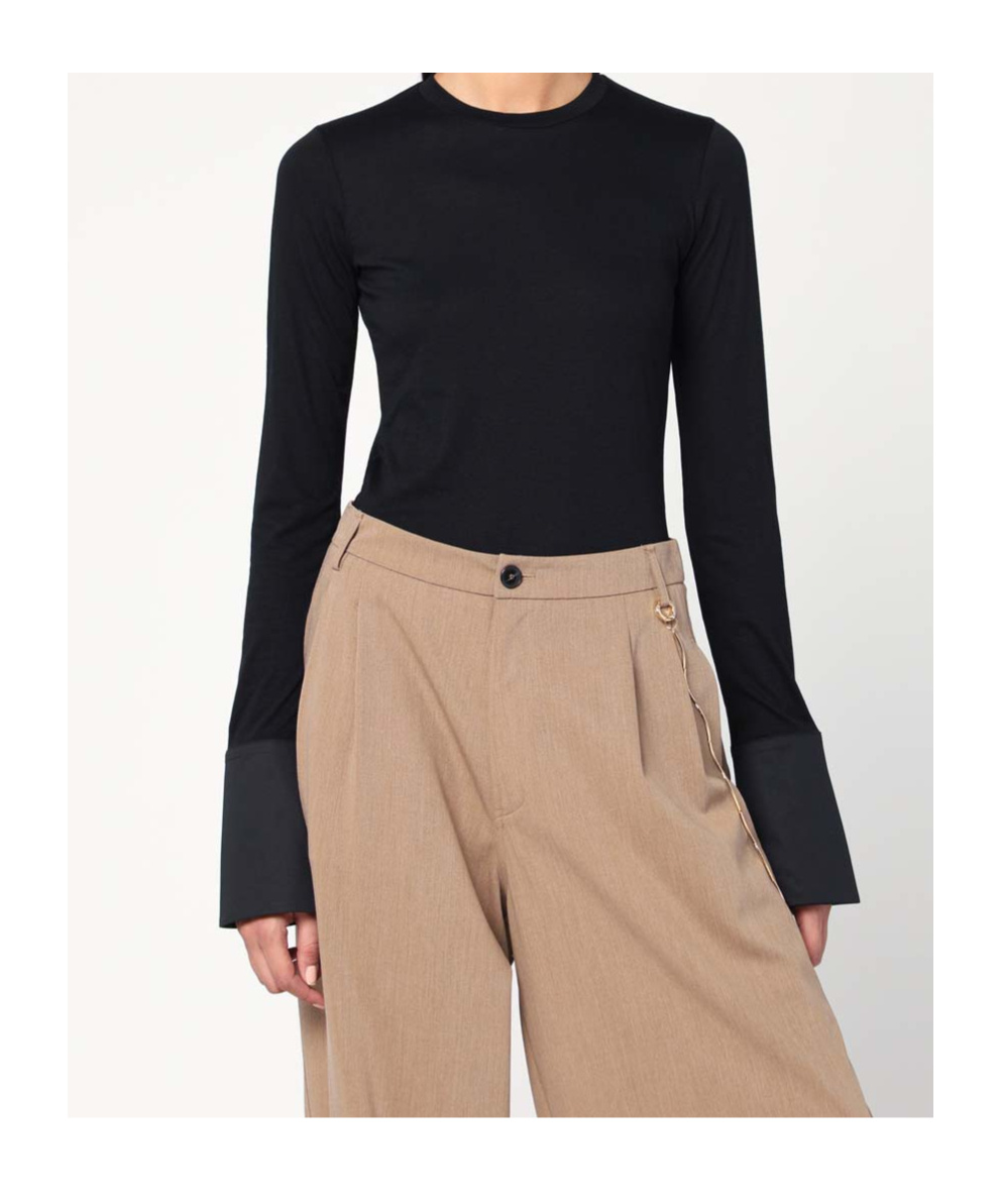 Darkpark Long Sleeves T-shirt In Brown