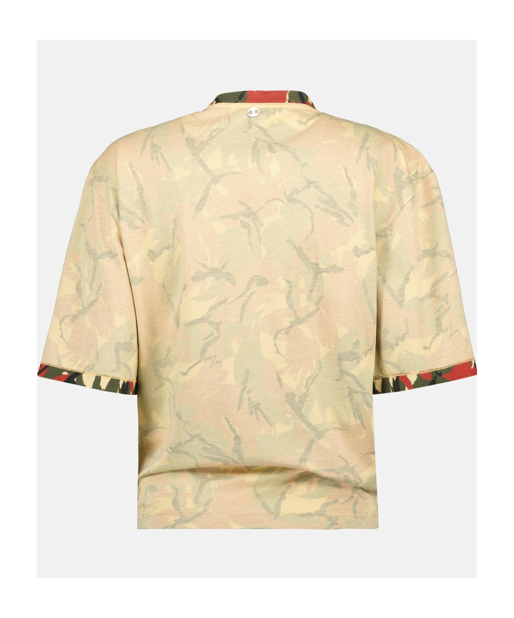 Shop Rabanne Camouflage-print T-shirt In Nude