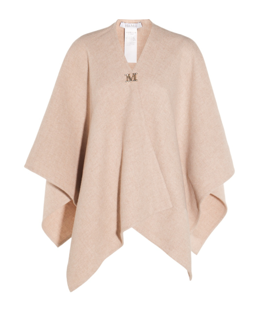 Max Mara V-neck Cape Coat