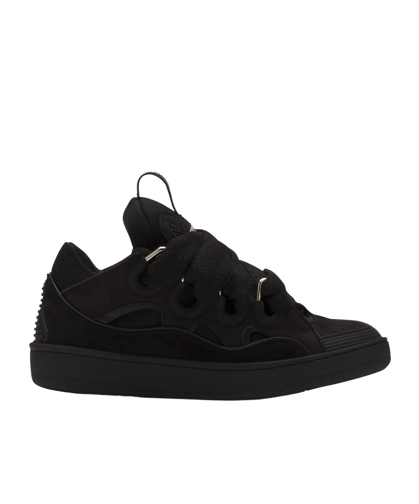 Lanvin Curb Round Toe Lace-up Sneakers