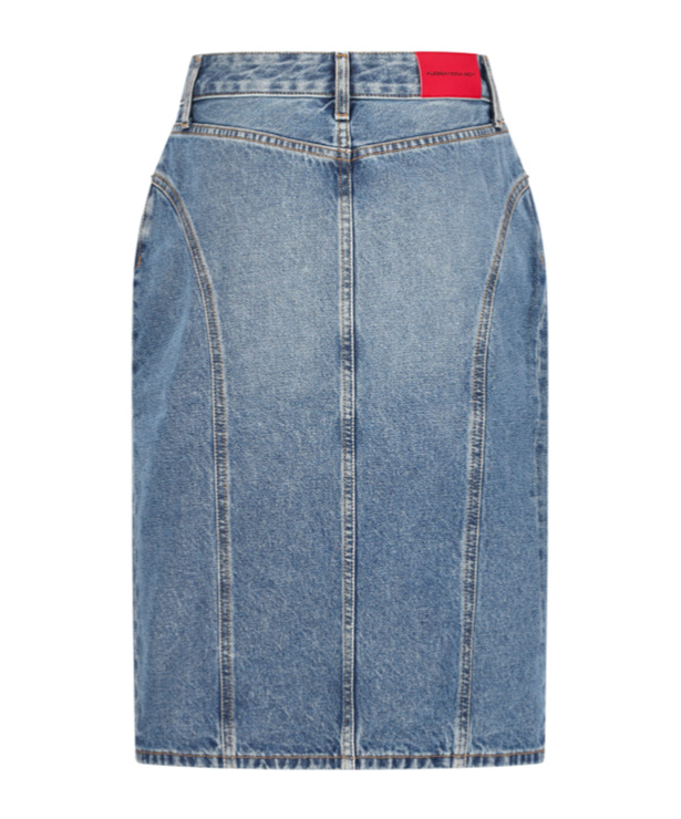 ALESSANDRA RICH DENIM PENCIL SKIRT 