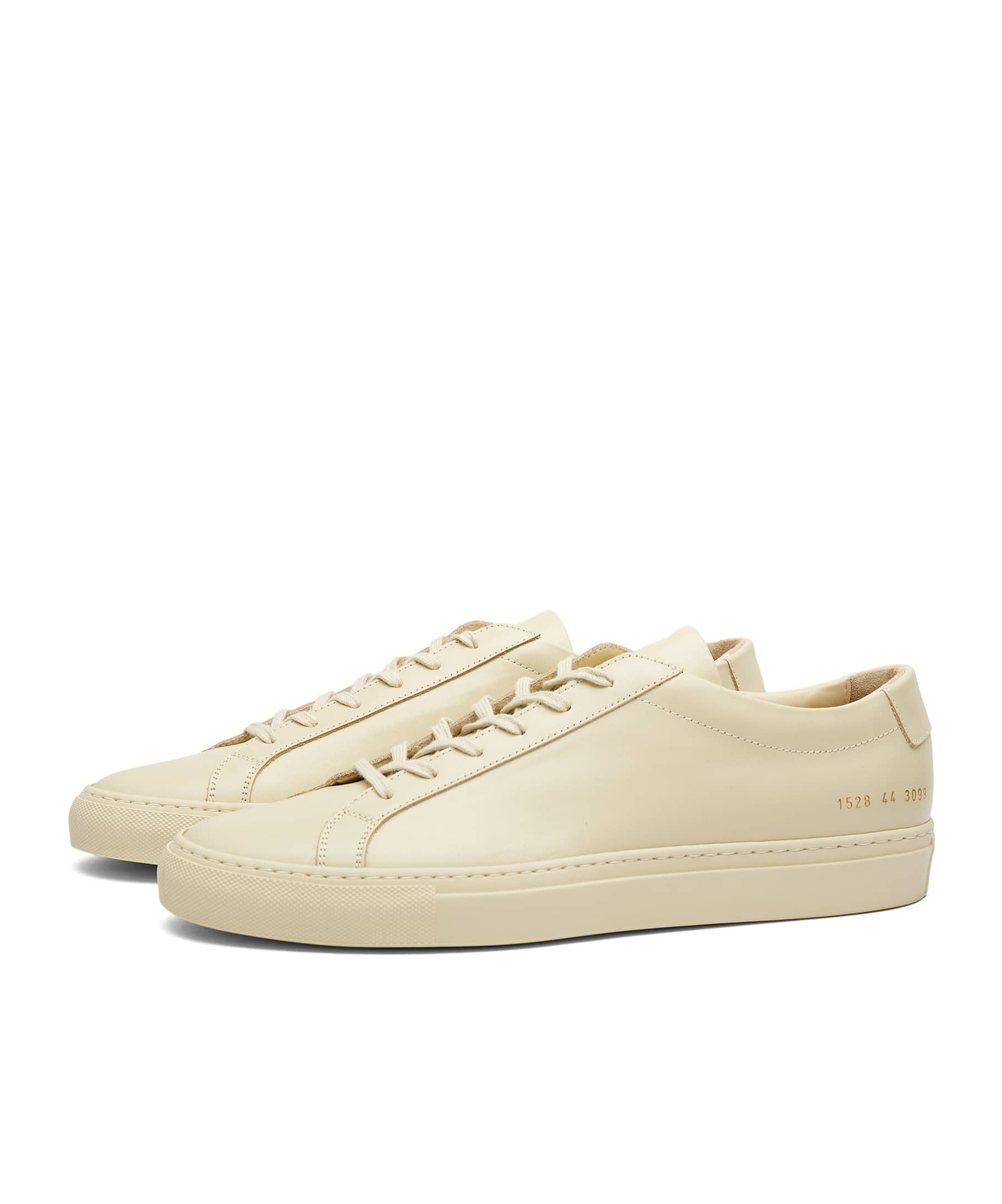 Common Projects Achilles Low Saffiano Leather Sneakers In Nude