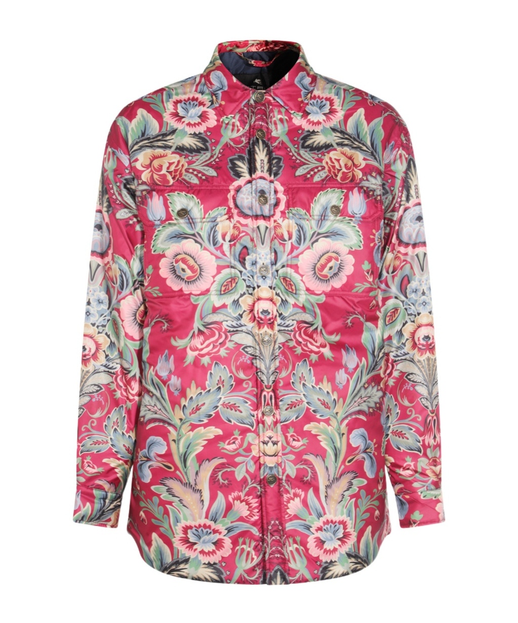 Etro Floral-printed Long-sleeved Coat