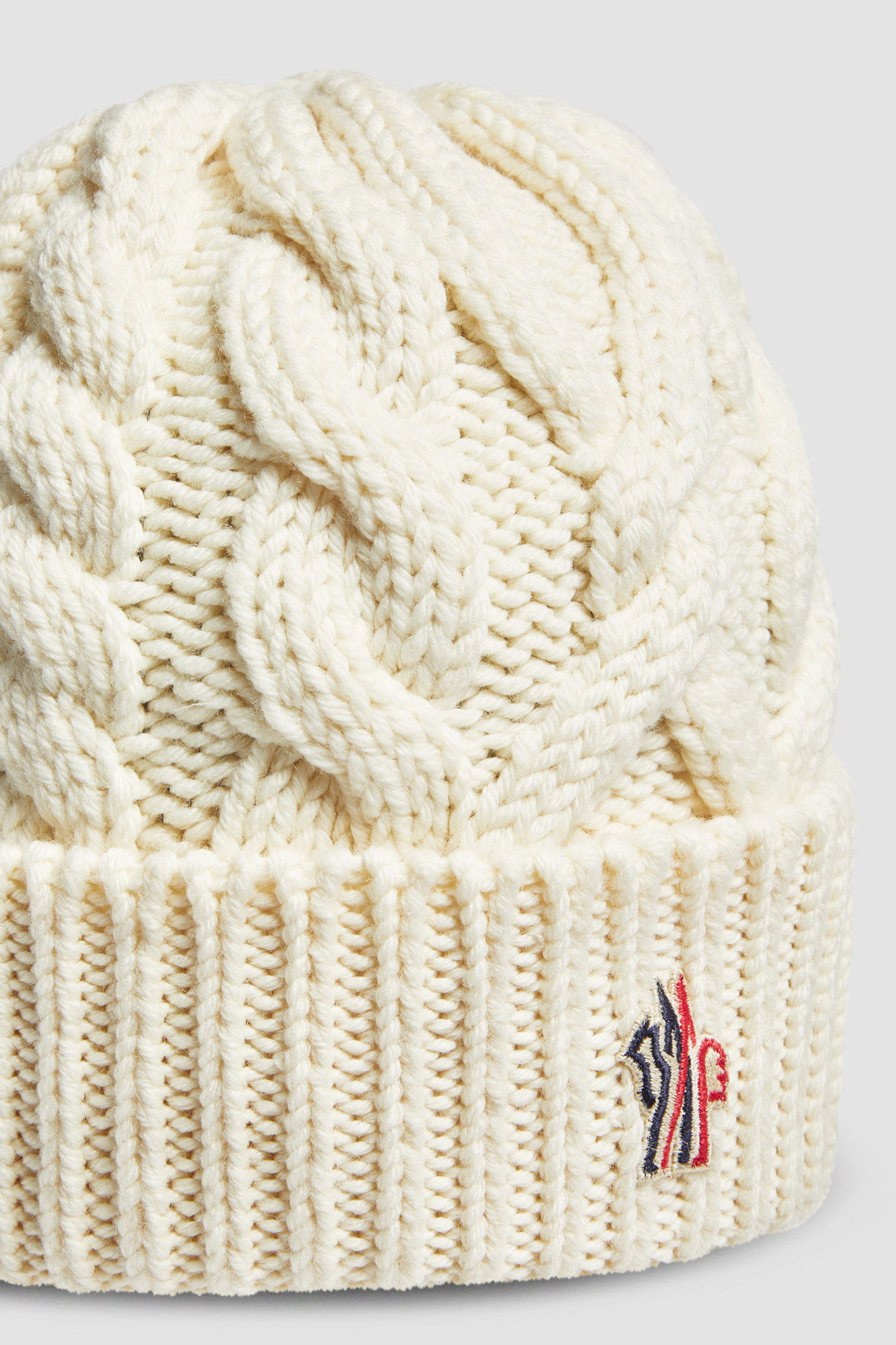 Moncler Wool Knitted Hat In White