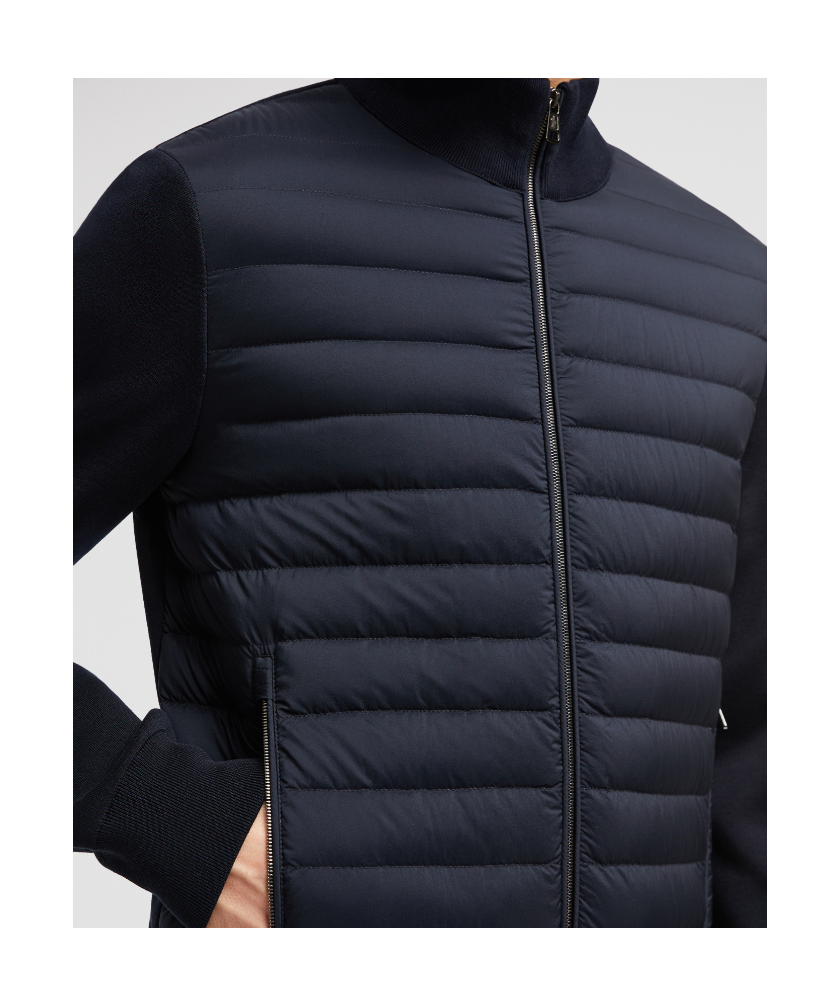 Moncler Tricot Cardigan In Blue