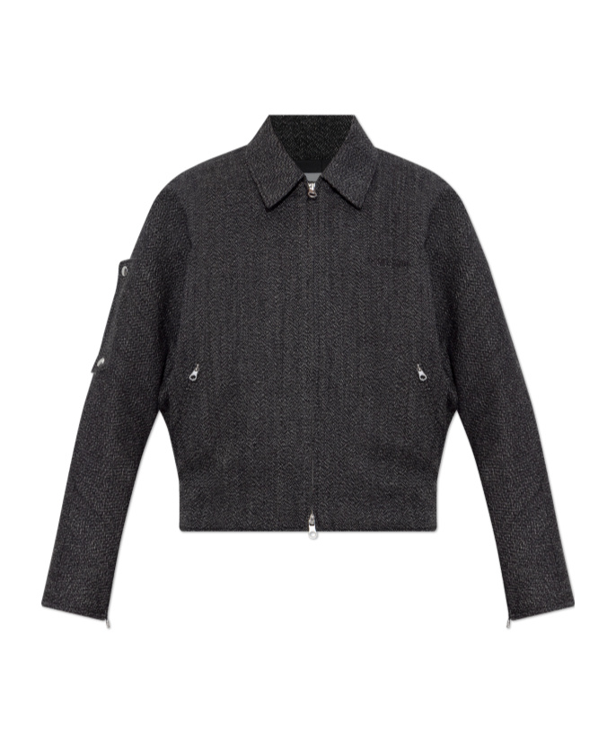 Courrèges Long Sleeve Jacket In Black