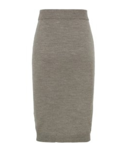 Vivienne Westwood Bea Orb-embroidered Knitted Skirt In Gray