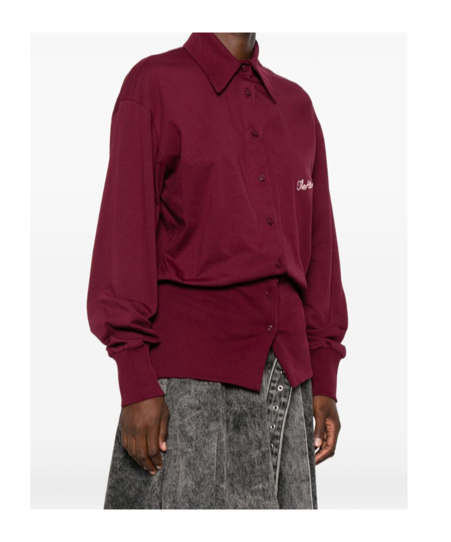 Attico Long Sleeve Shirt In Red