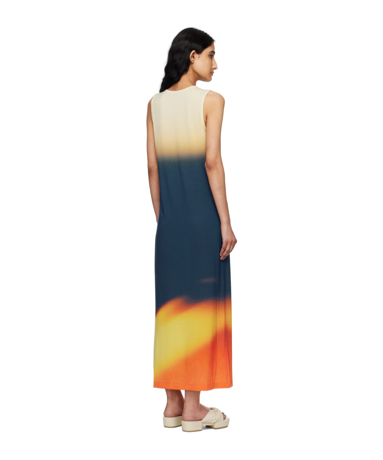 Issey Miyake Light Leak Round-neck Dress In Multicolor