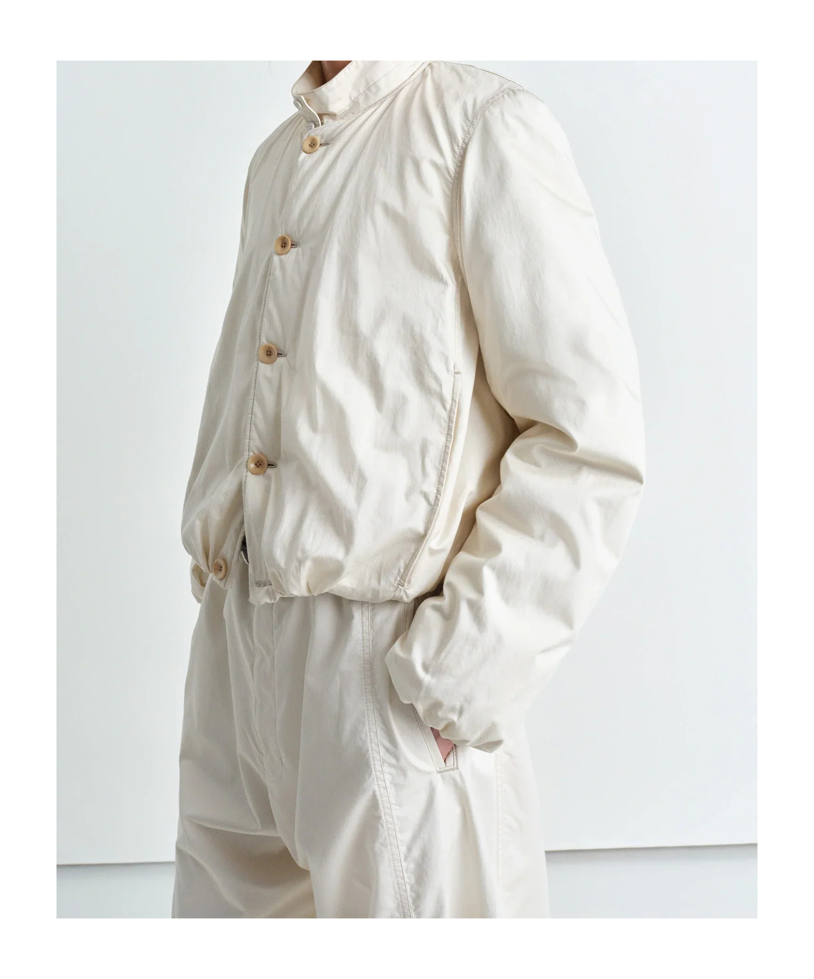 Lemaire Long Sleeve Casual Jacket In White
