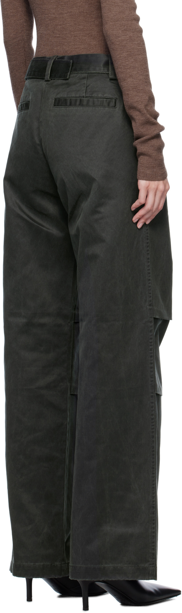Holzweiler Green Pepha Trousers In Black