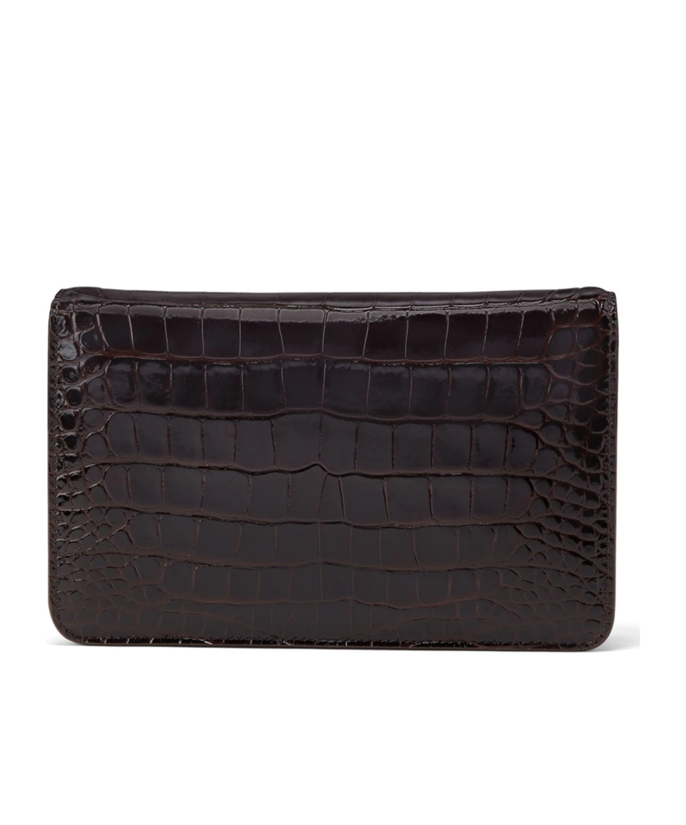Tom Ford Small Whitney Crocodile-embossed Shoulder Bag In Black