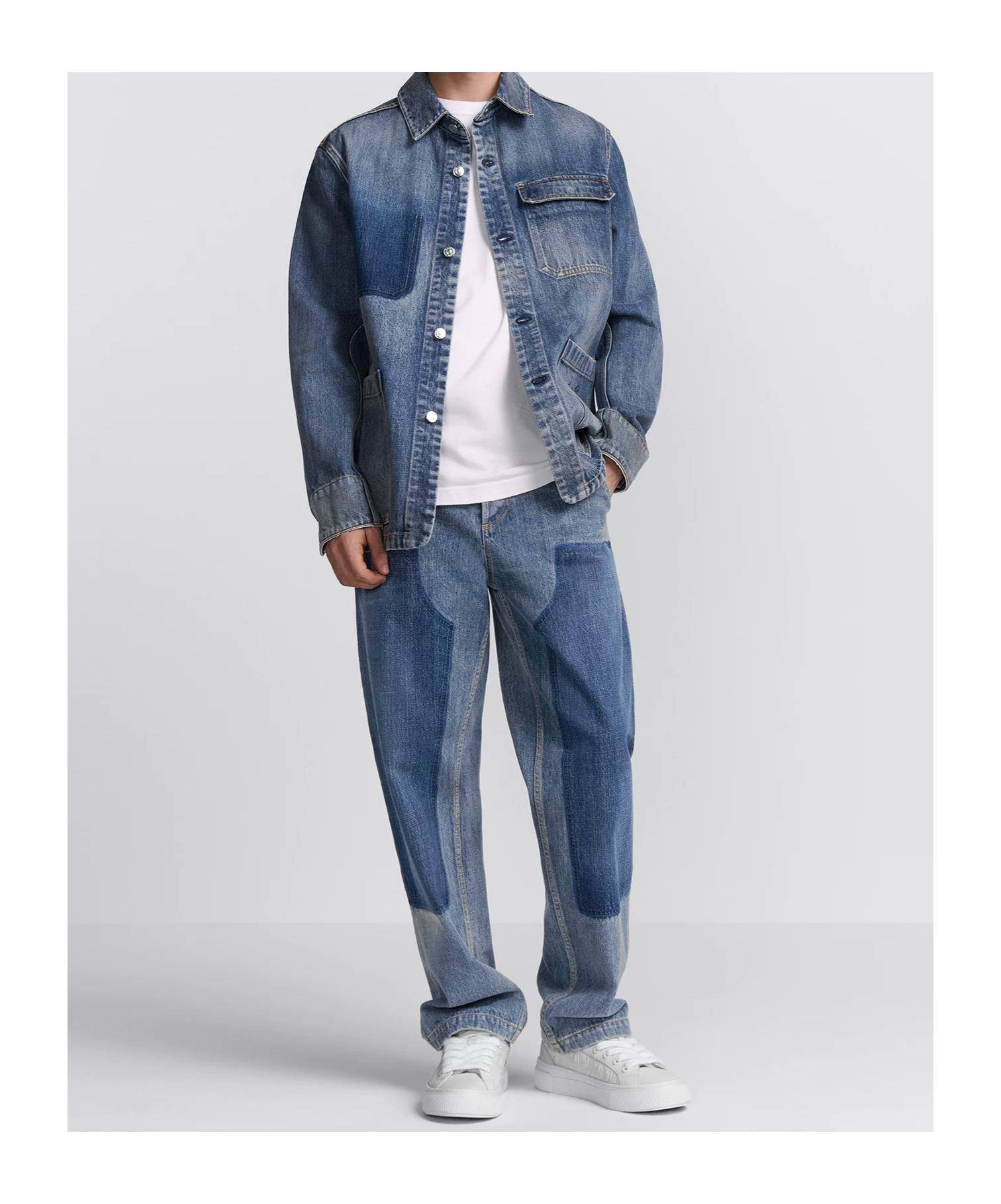 Dior Five-pocket Work Jeans In Blue