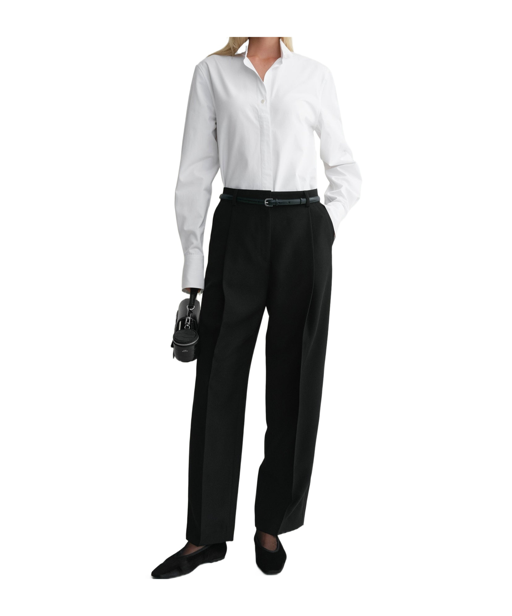 Totême Pleated Trousers In Black