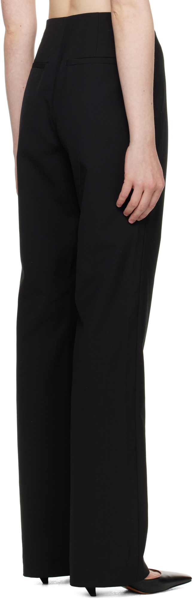 Nanushka Black Irida Trousers