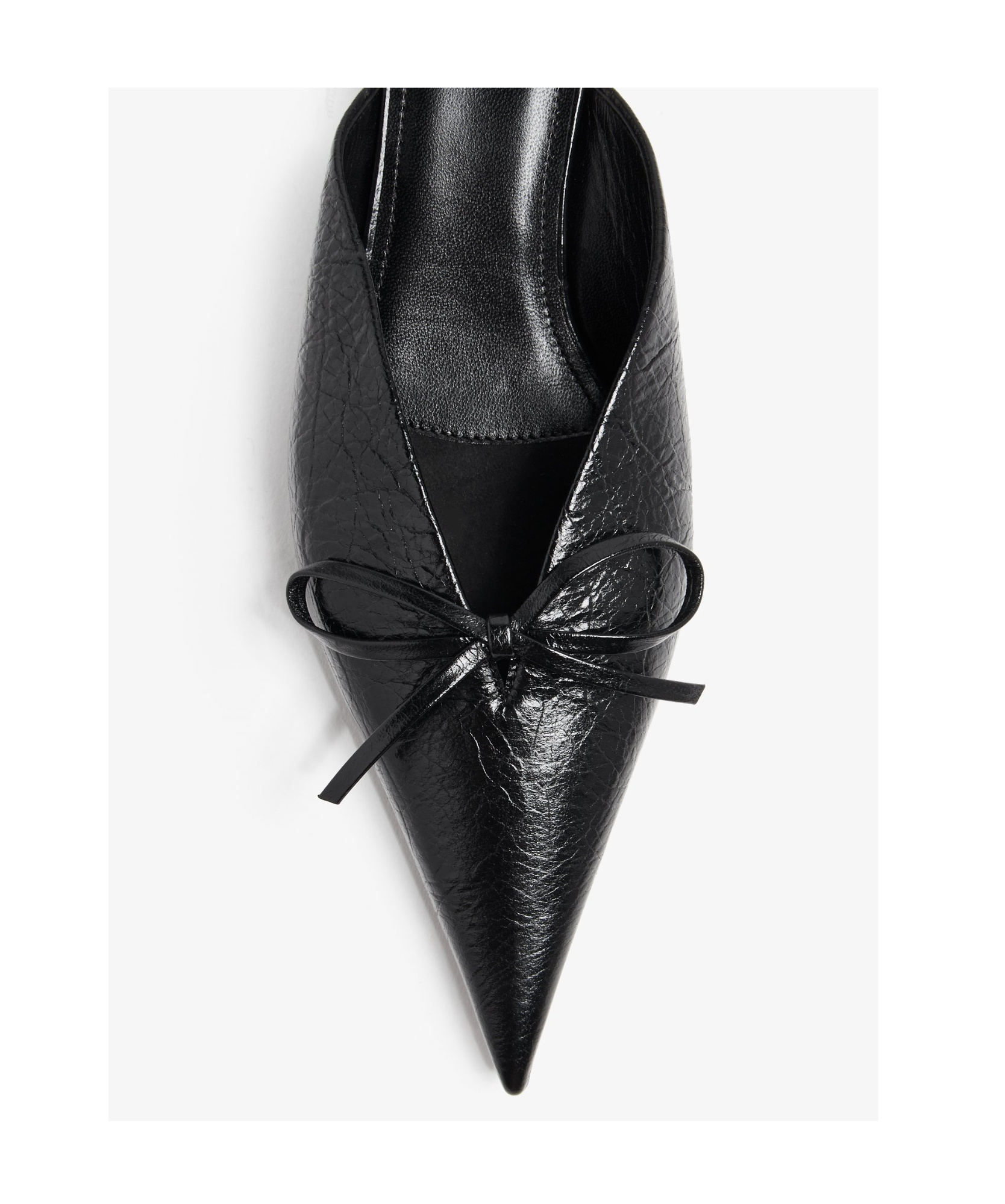 Balenciaga Knife Bow 40 Leather Mules In Black