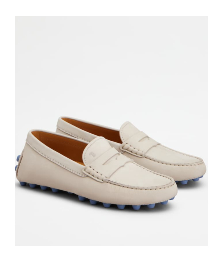 Tod's Women Rubberized Moccasin In Neutral