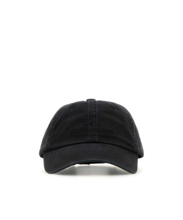 STONE ISLAND SLATE COTTON BASEBALL CAP