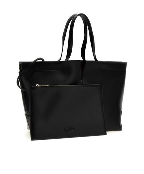 Tod's Double Handle Shoulder Bag In Black
