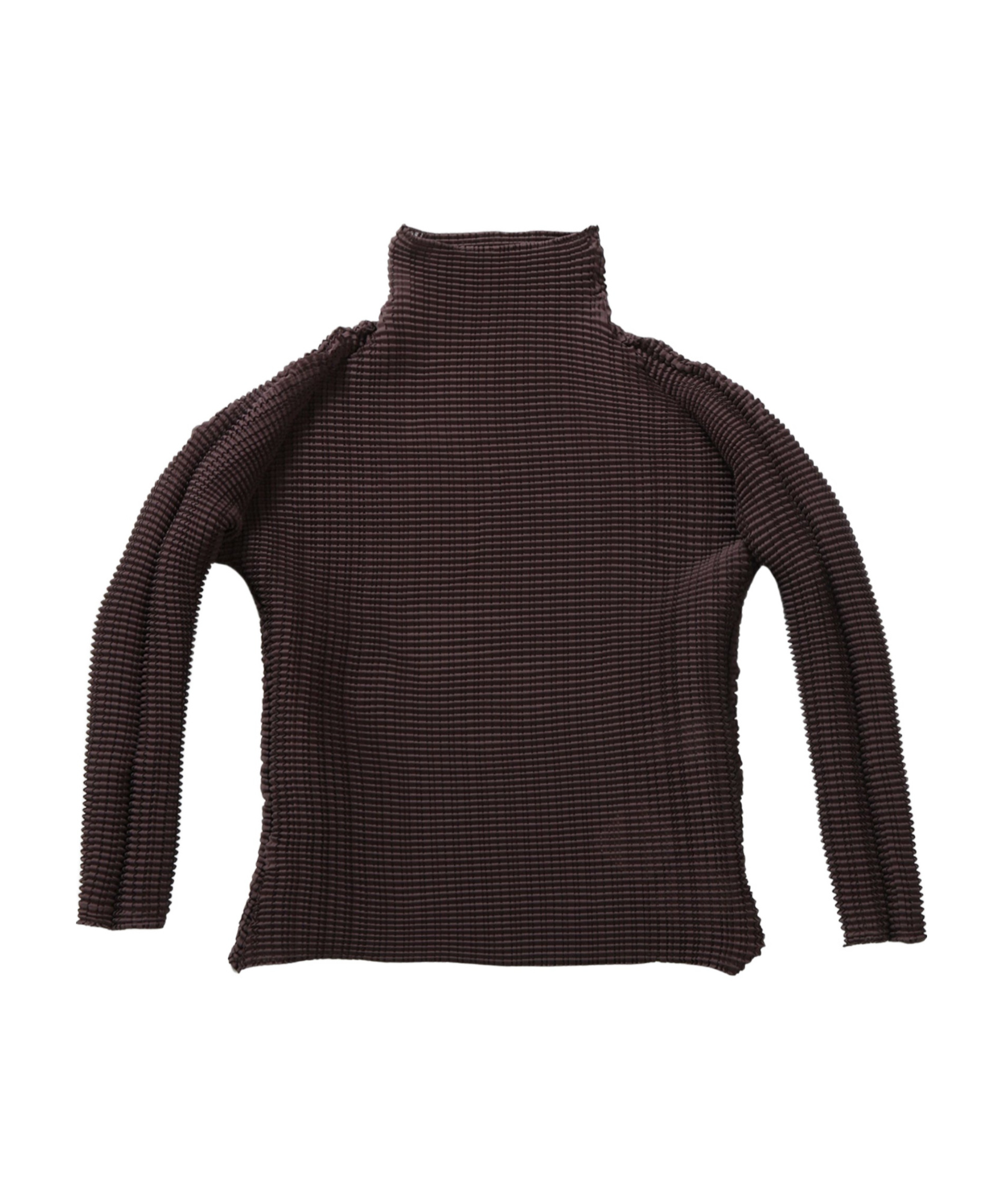 Shop Issey Miyake Wooly Pleats Top In Black