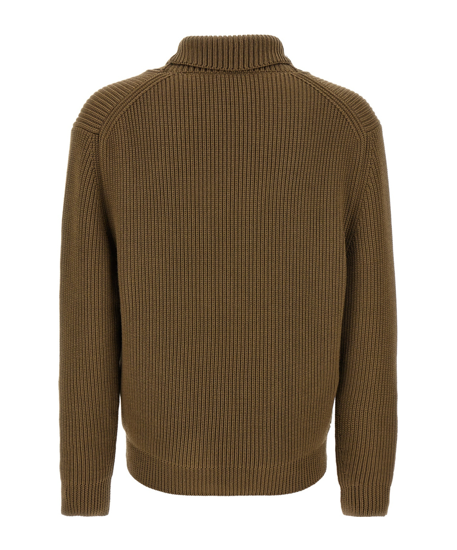 Tom Ford Ribbed Texture Shawl Collar Front Pockets In Green