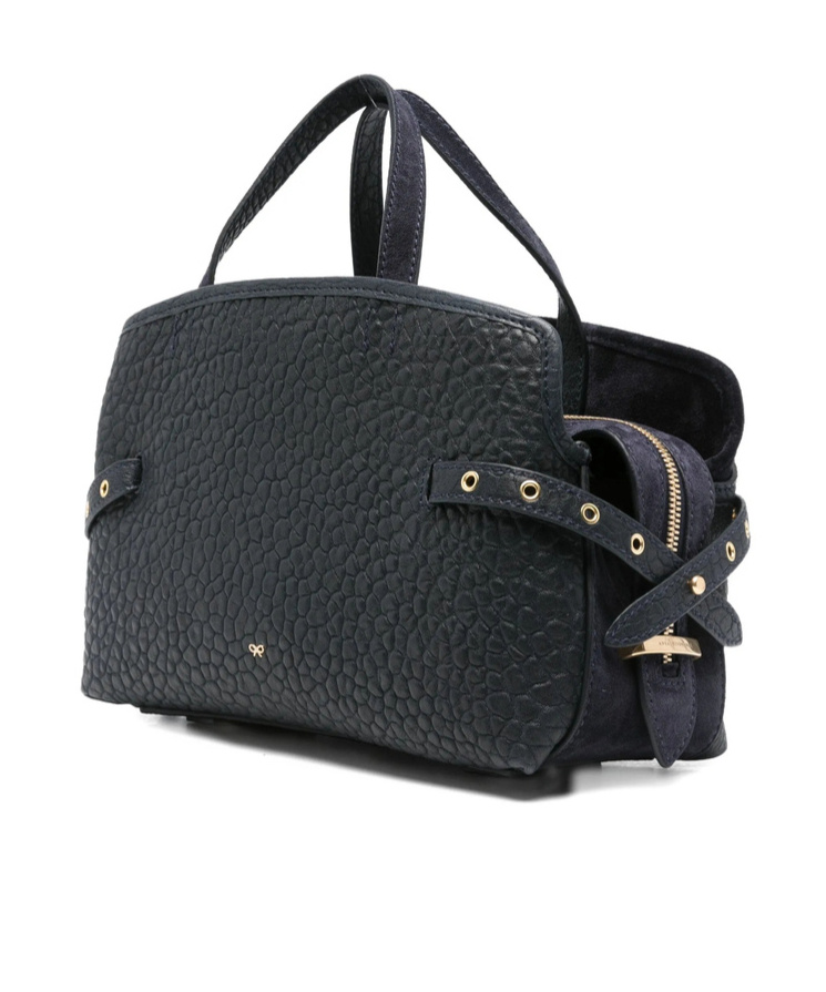 Anya Hindmarch Double Handle Shoulder Bag In Black
