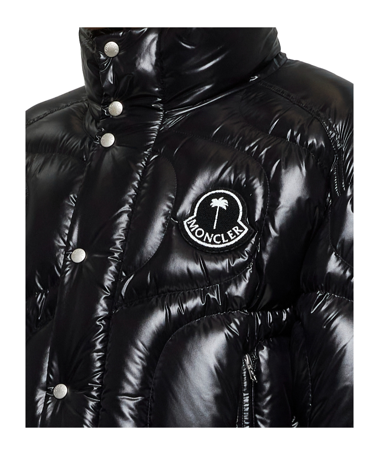 Moncler X Palm Angels Haunani Down Jacket In Black