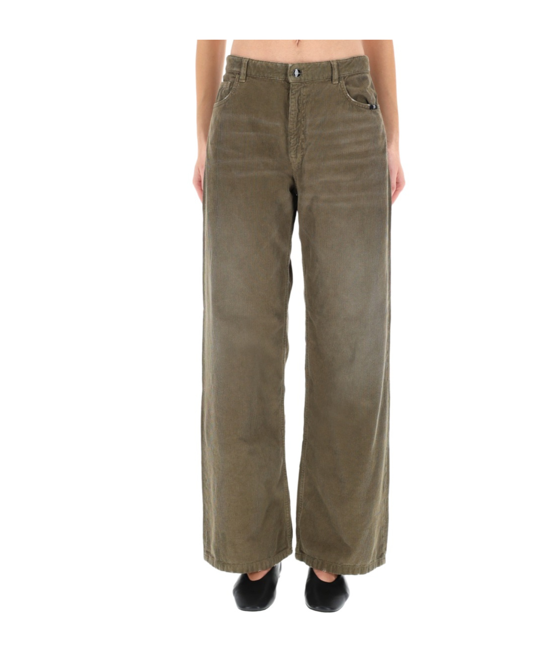 Amish Belt Loop Trousers In Brown