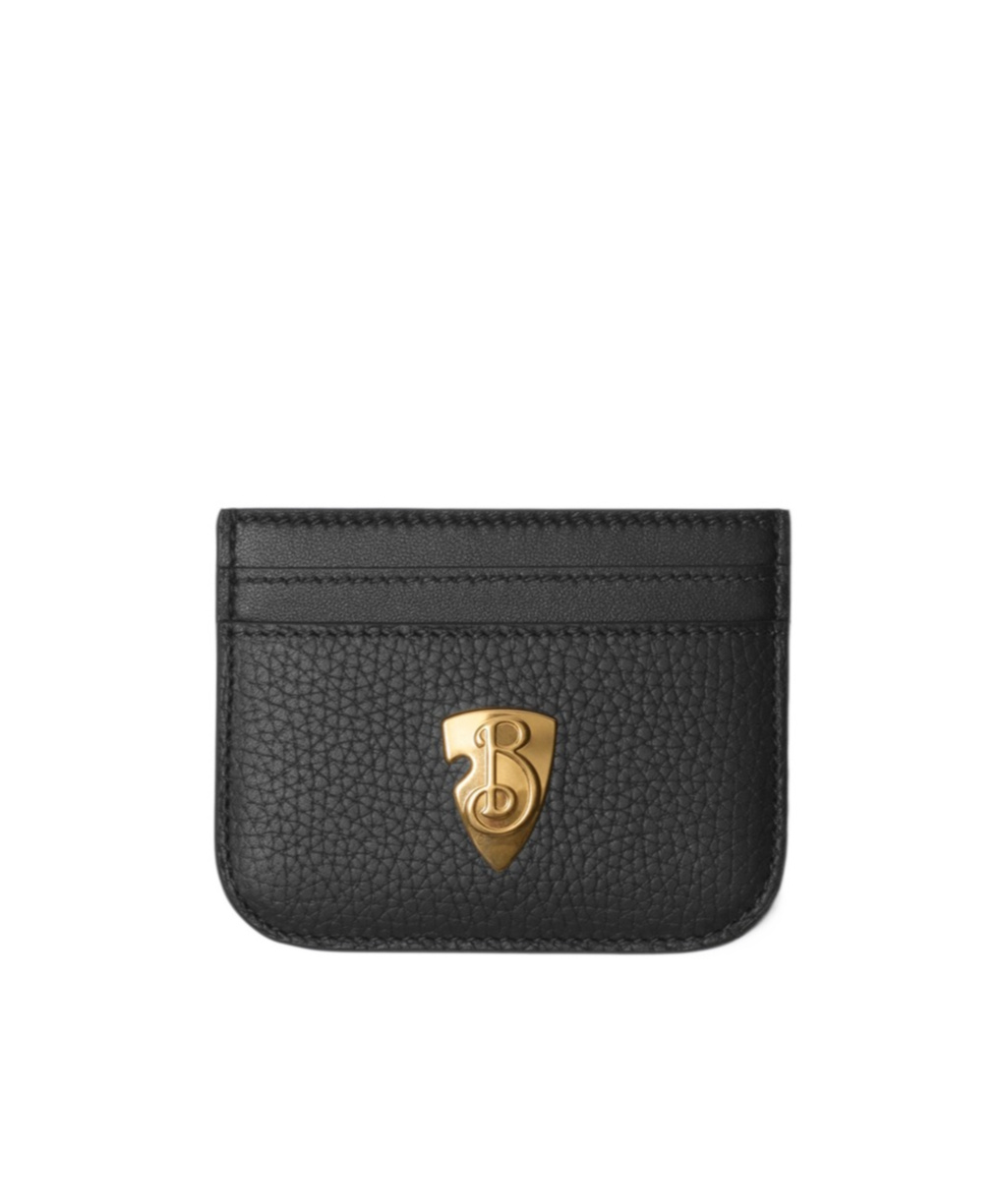 Burberry B Shield Card Holder In Black