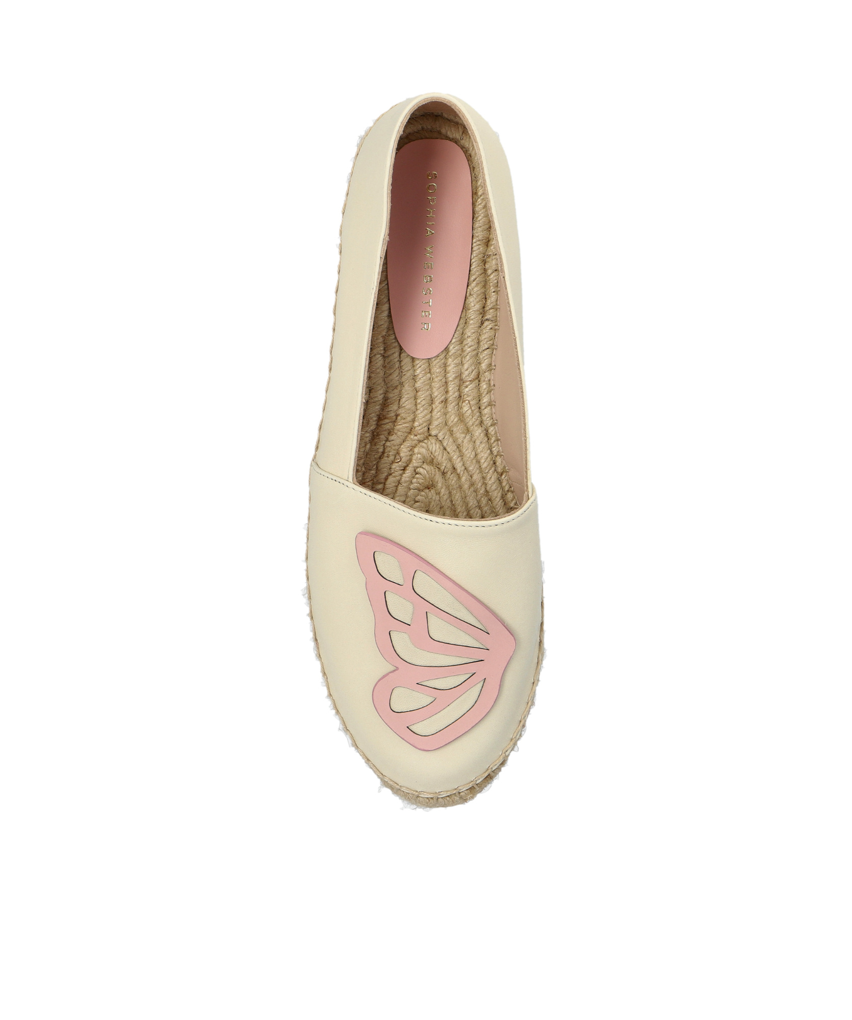 Sophia Webster Round-head Flat Shoes In Nude