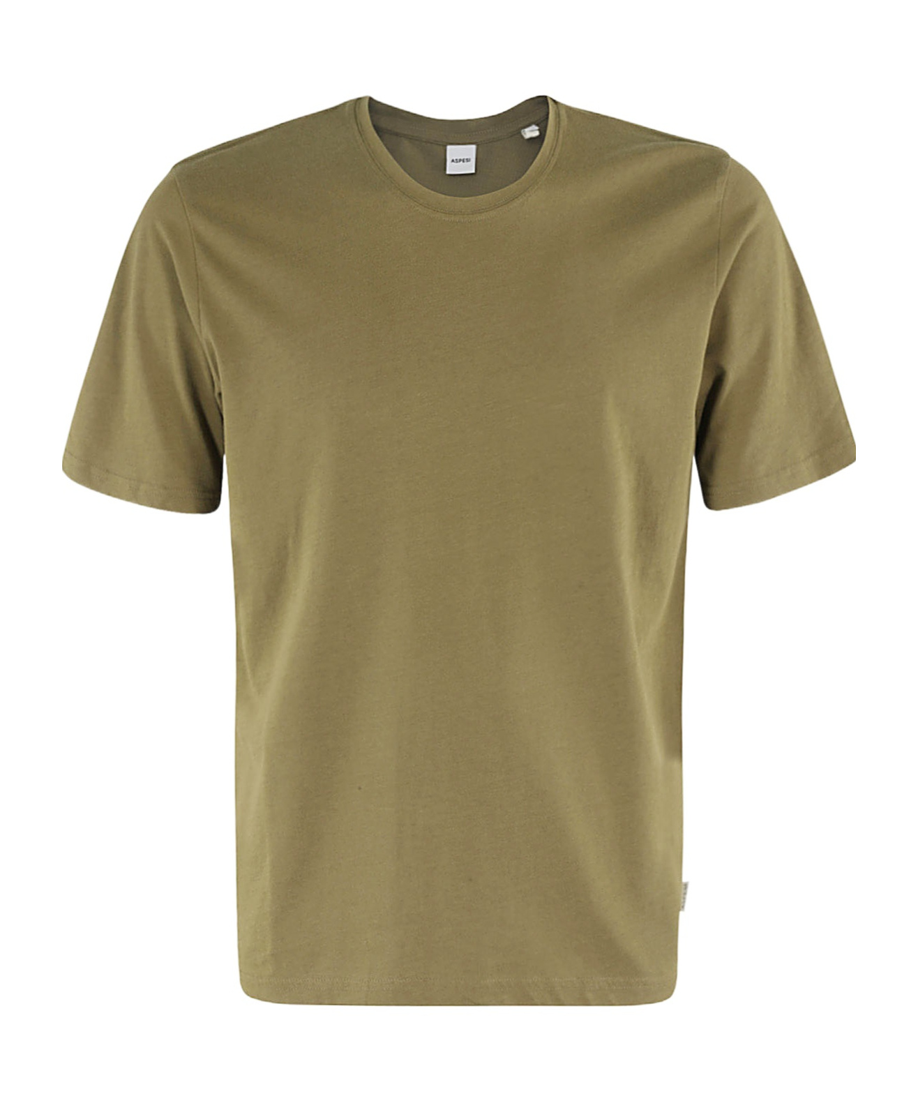 Shop Aspesi Side Logo-patch Detail T-shirt In Green