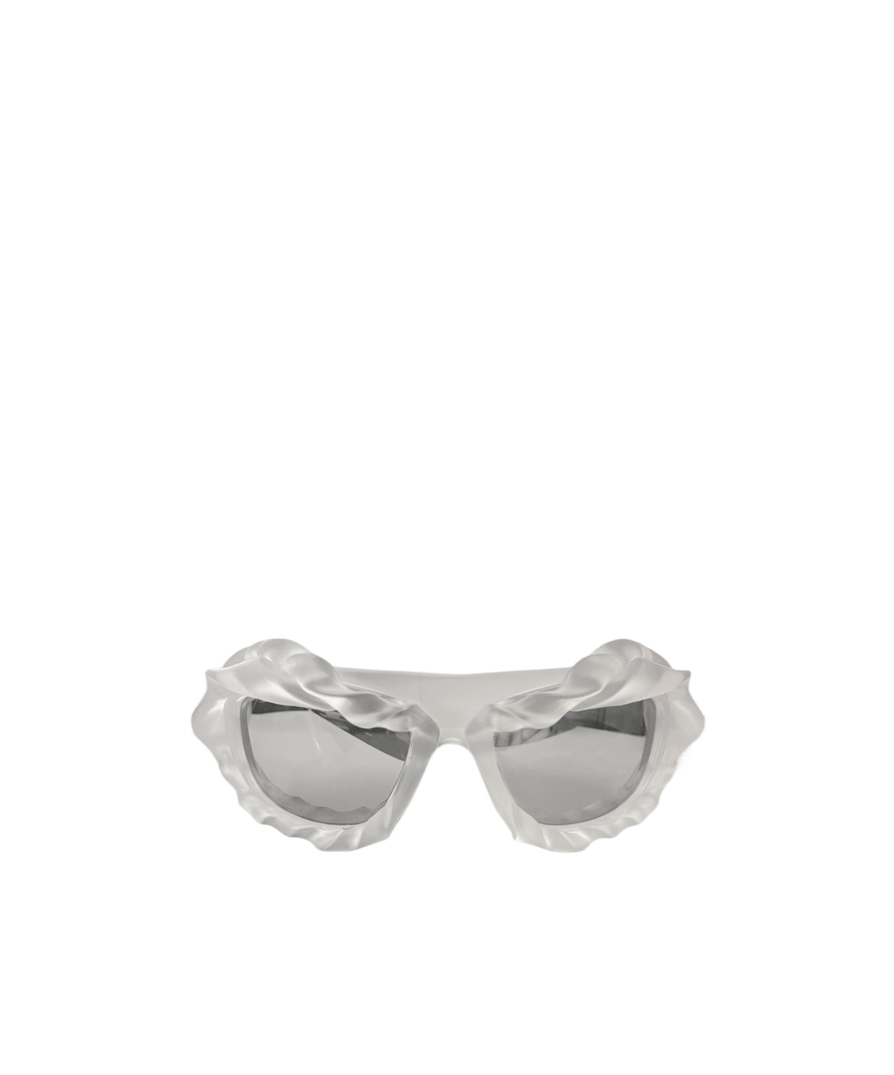Shop Ottolinger Transparent Twisted Sunglasses In Clear