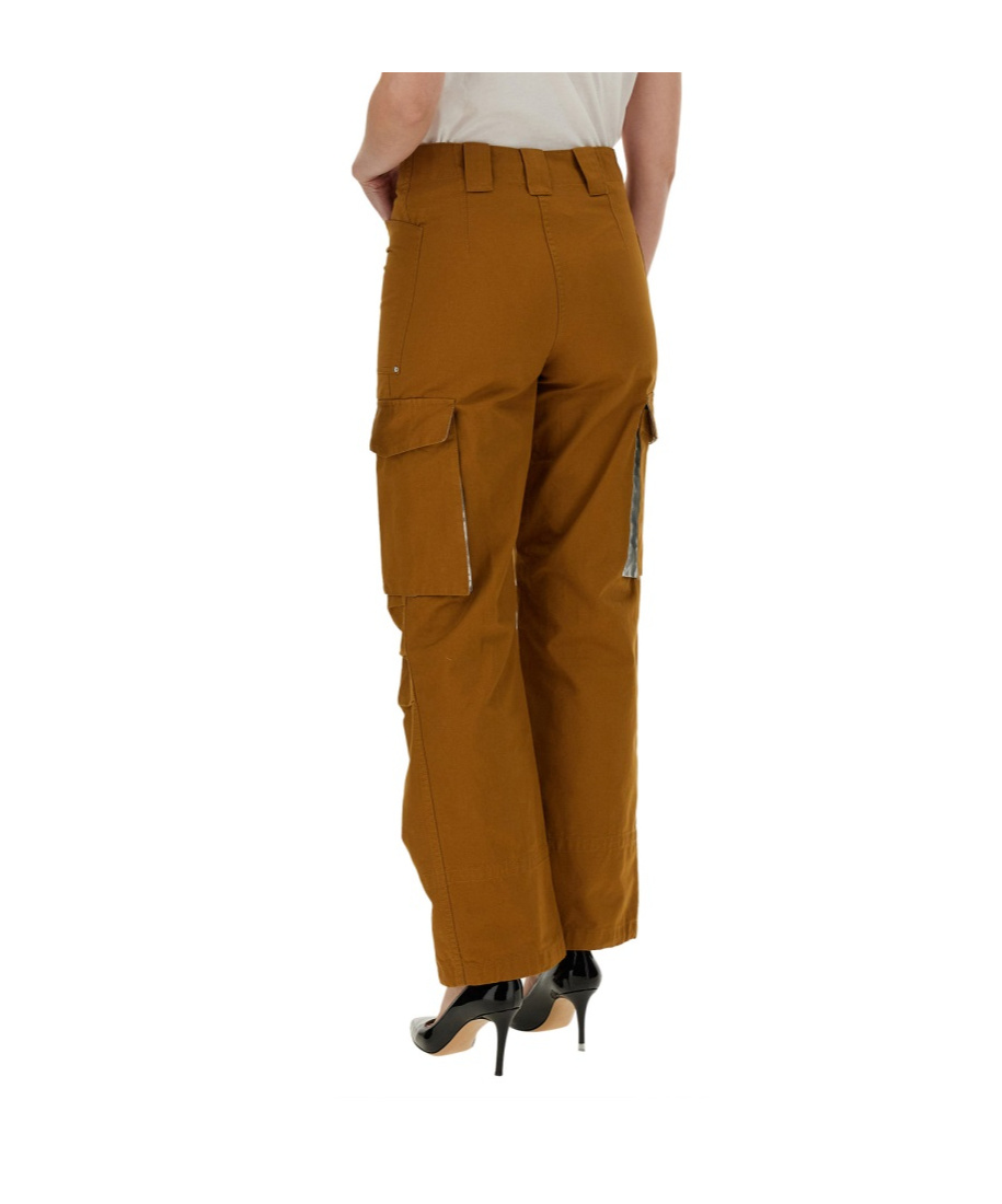 Rabanne Belt Loops Slacks In Brown