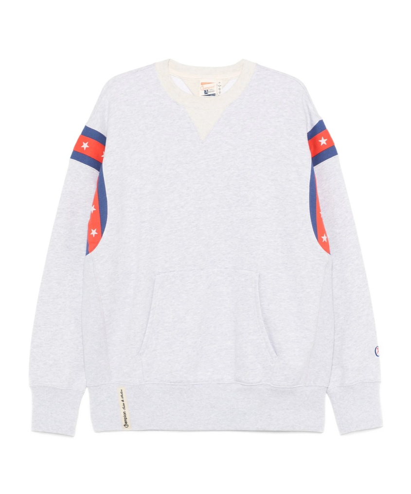 Champion Striped Sweatshirt In White