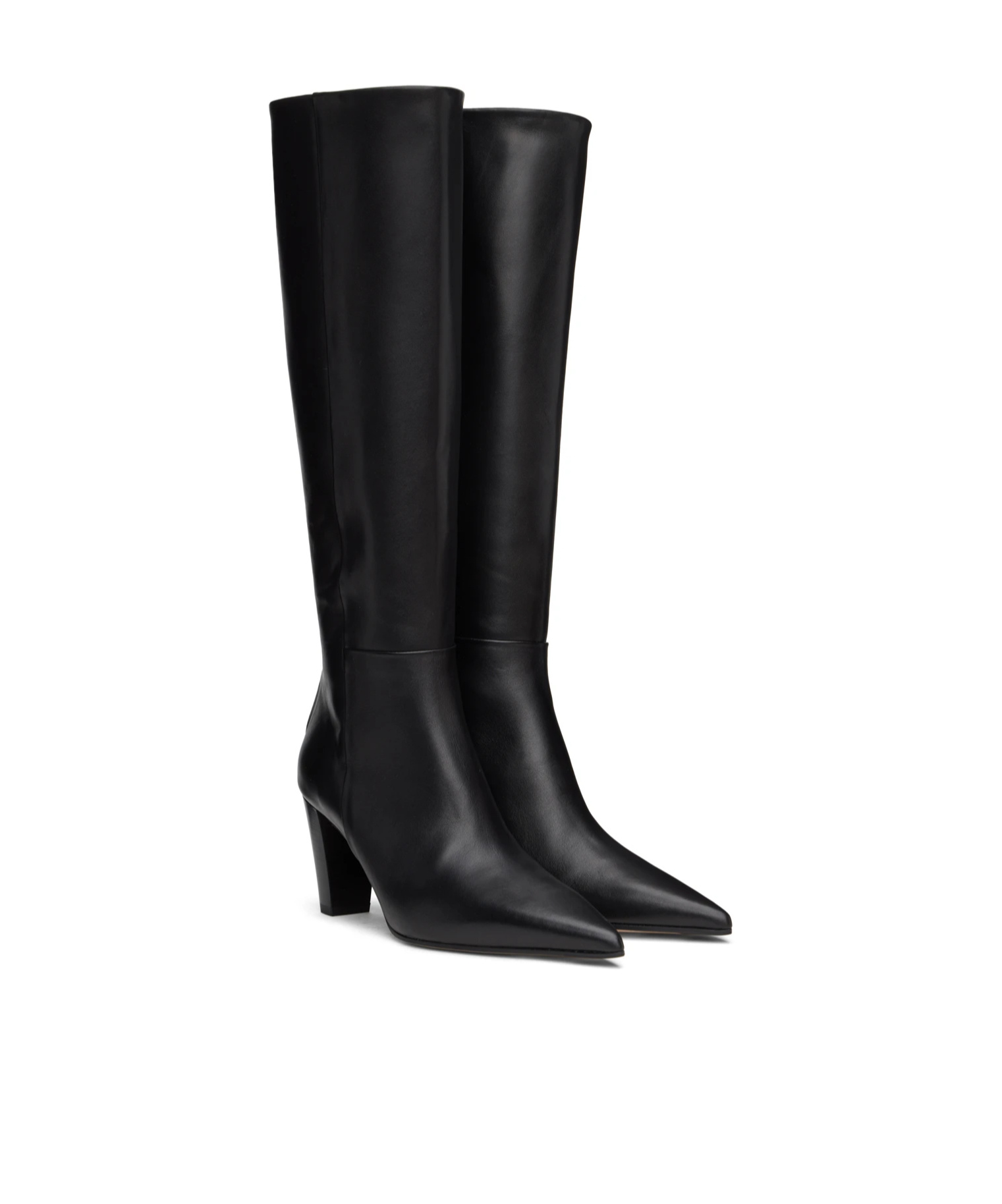 Aeyde Leather Zazie Knee-high Boots 35 In Black