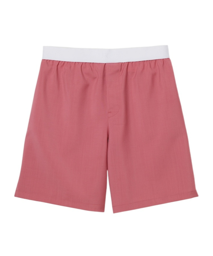 Gucci Light Wool Boxer-style Shorts In Pink