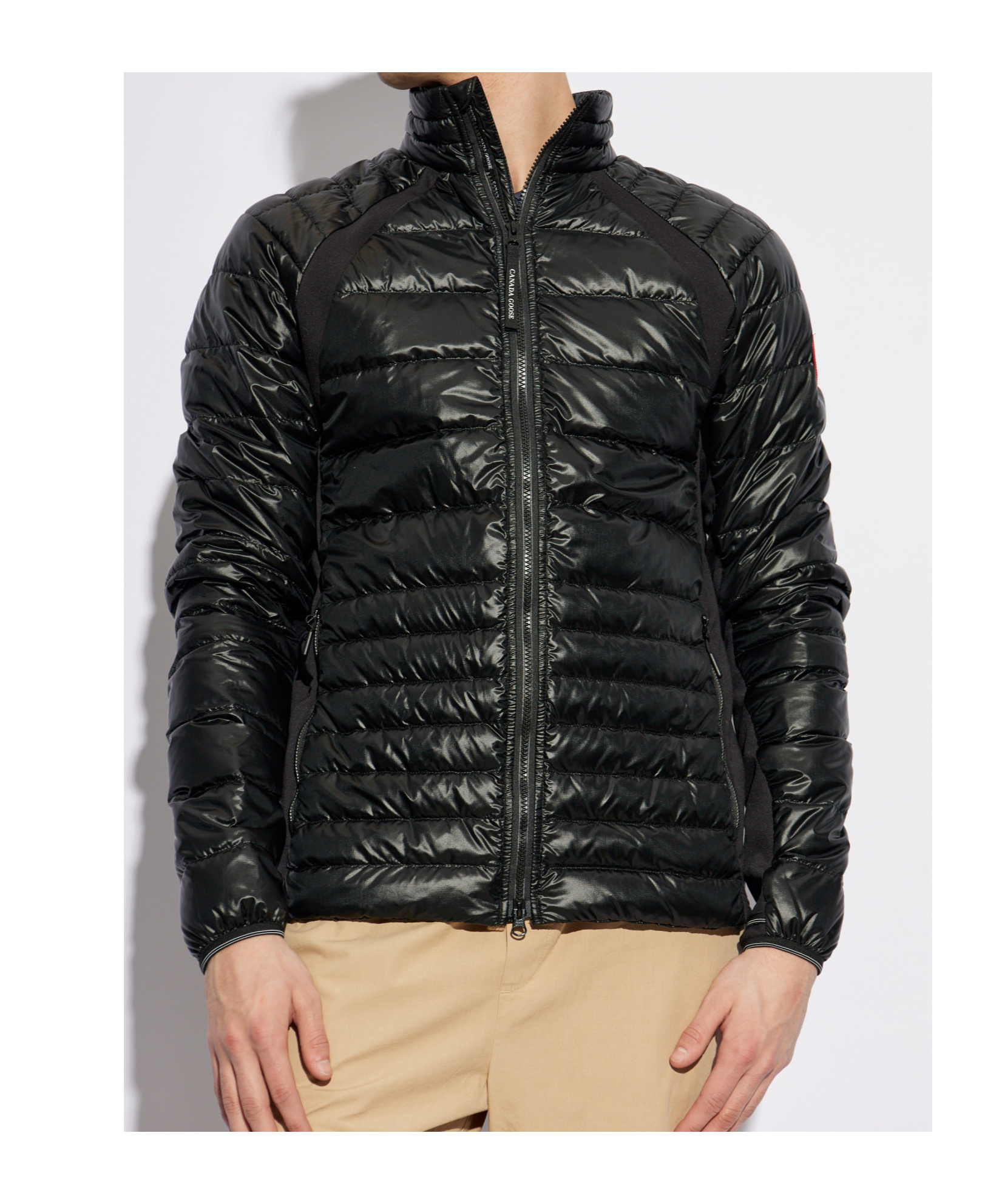 Canada Goose Right-collar Down Jacket In Black