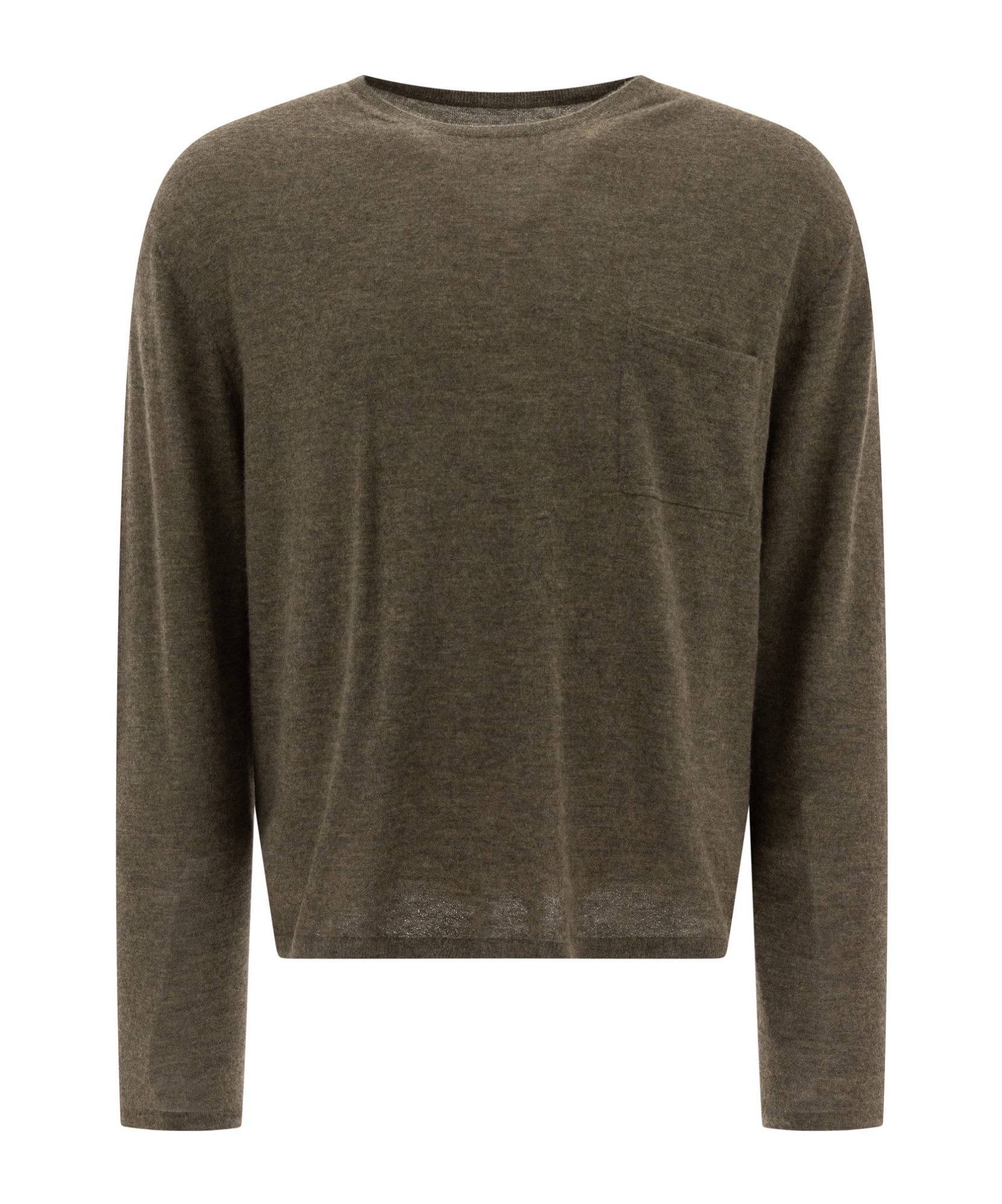 Shop Acne Studios Logo Patch Crewneck Jumper In Green
