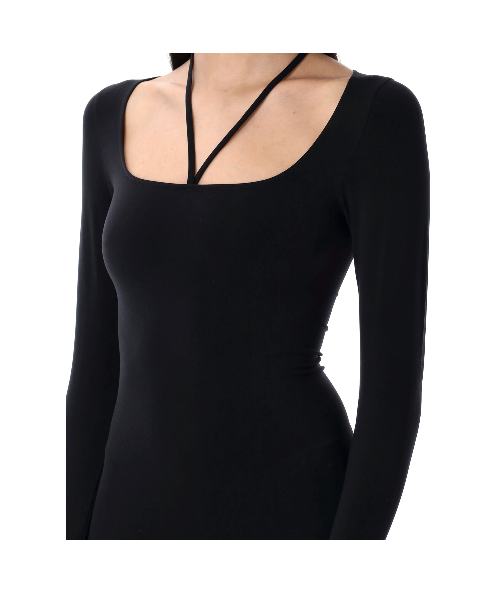Andreädamo Andreādamo Sculpting Jersey Midi Dress In Black