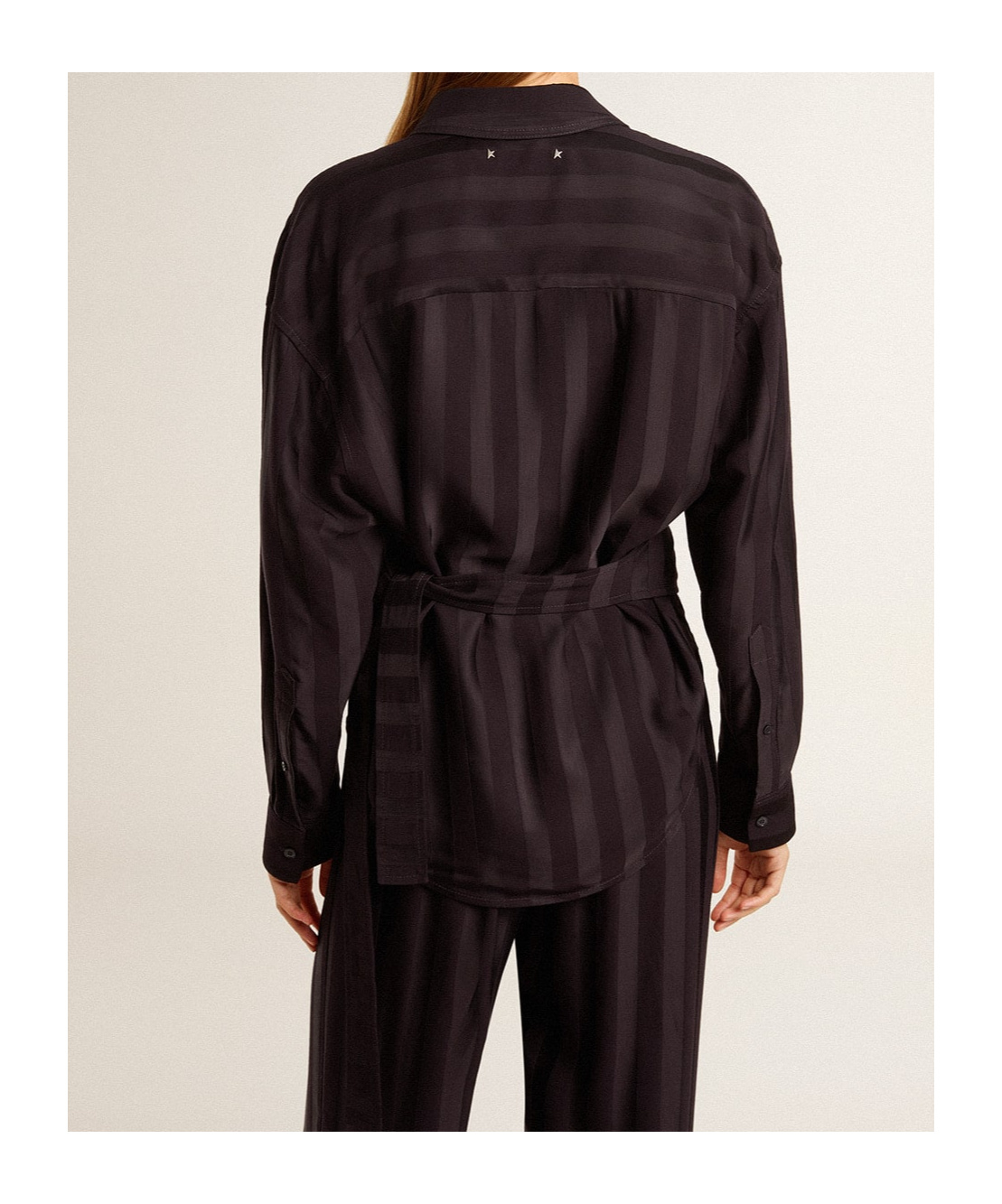 Golden Goose Long-sleeved Shirt In Black