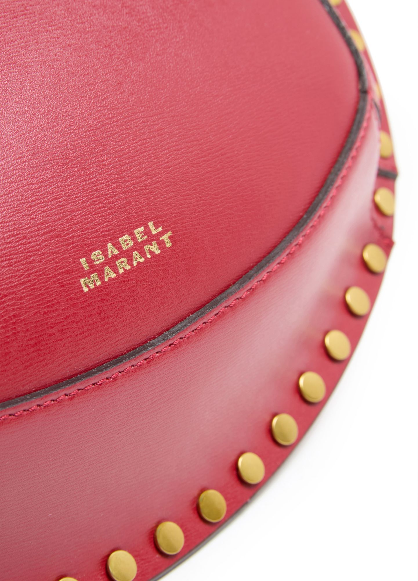 Isabel Marant Oskan Moon Bag In Burgundy