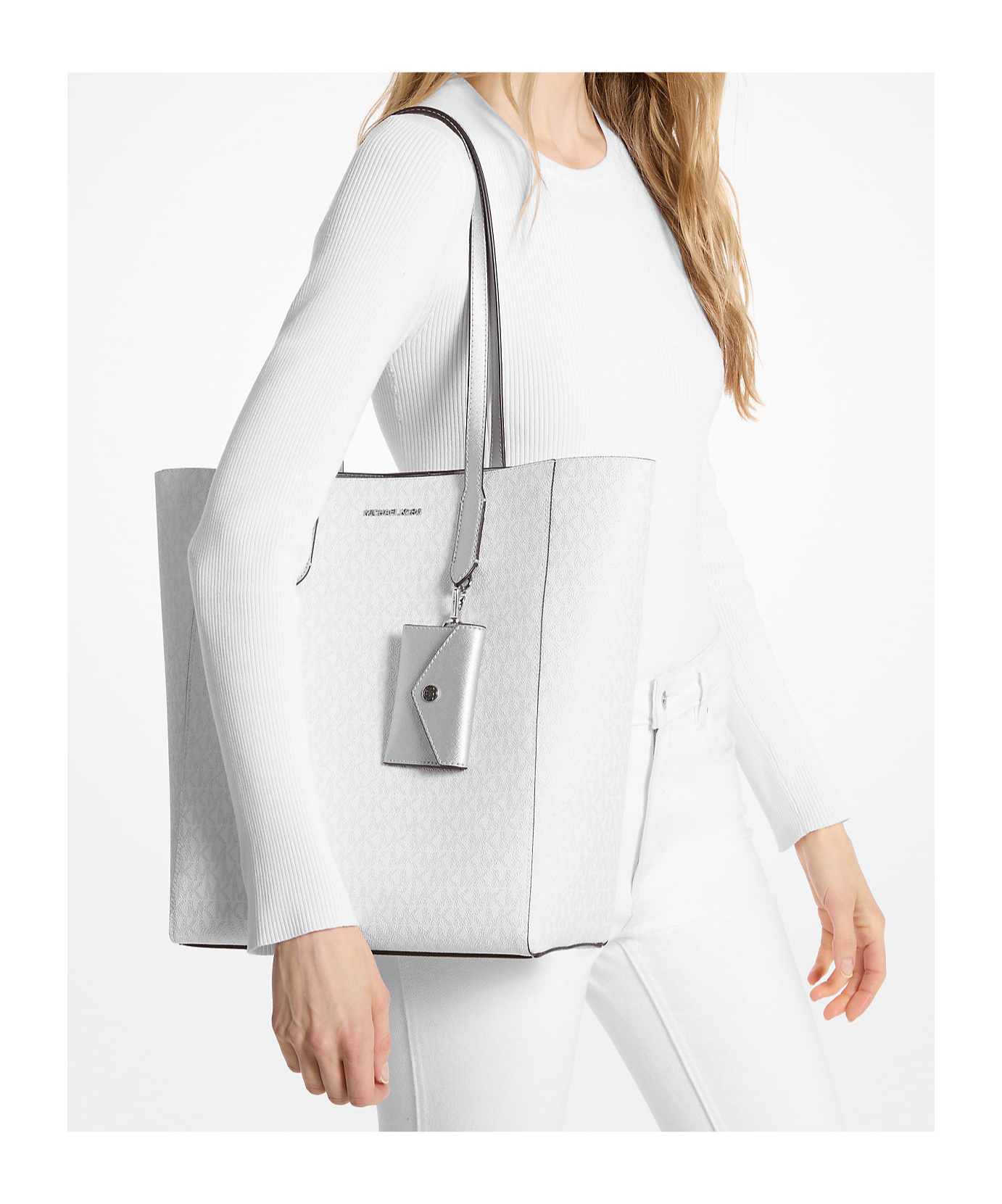 Michael Kors Vincent Large Logo Tote Bag With Card Case