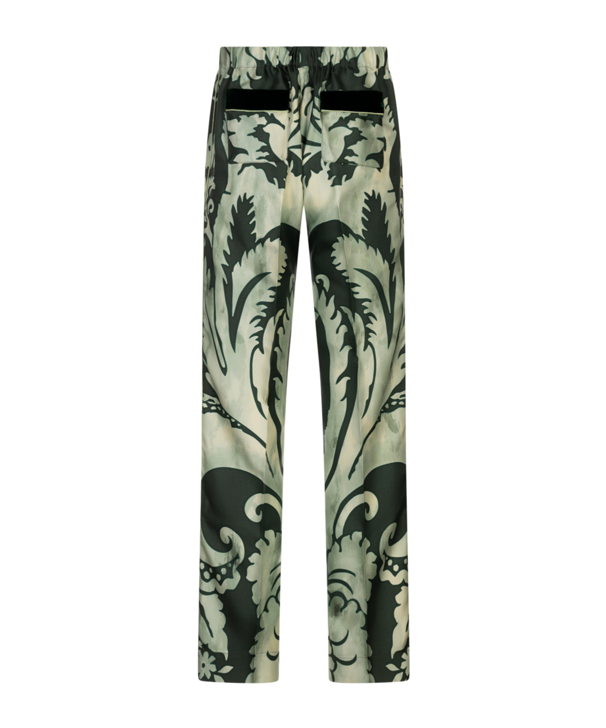 F.r.s For Restless Sleepers Patterned Trousers In Green