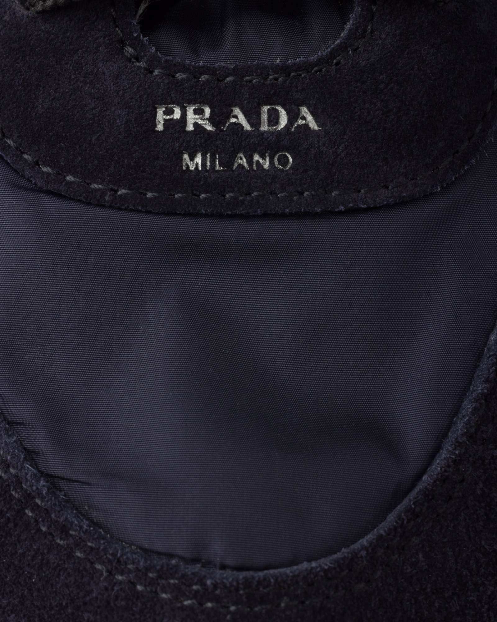 Prada Collapse Sneaker Aus Re-nylon Und Wildleder In Blue