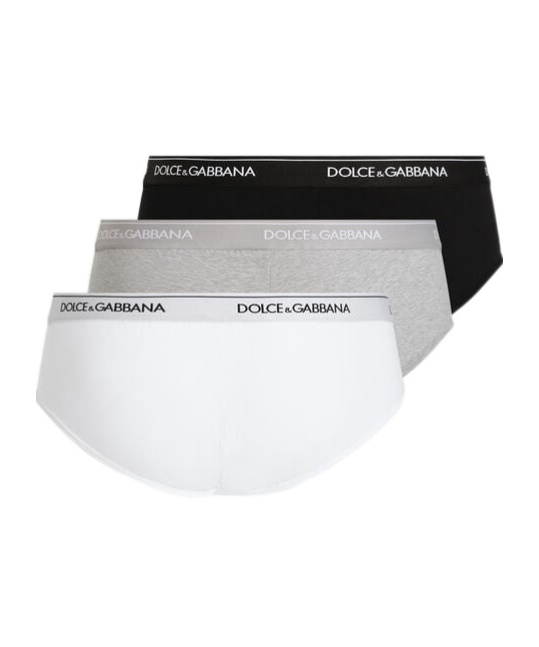 Dolce & Gabbana Set Of 3 Brando Briefs In White